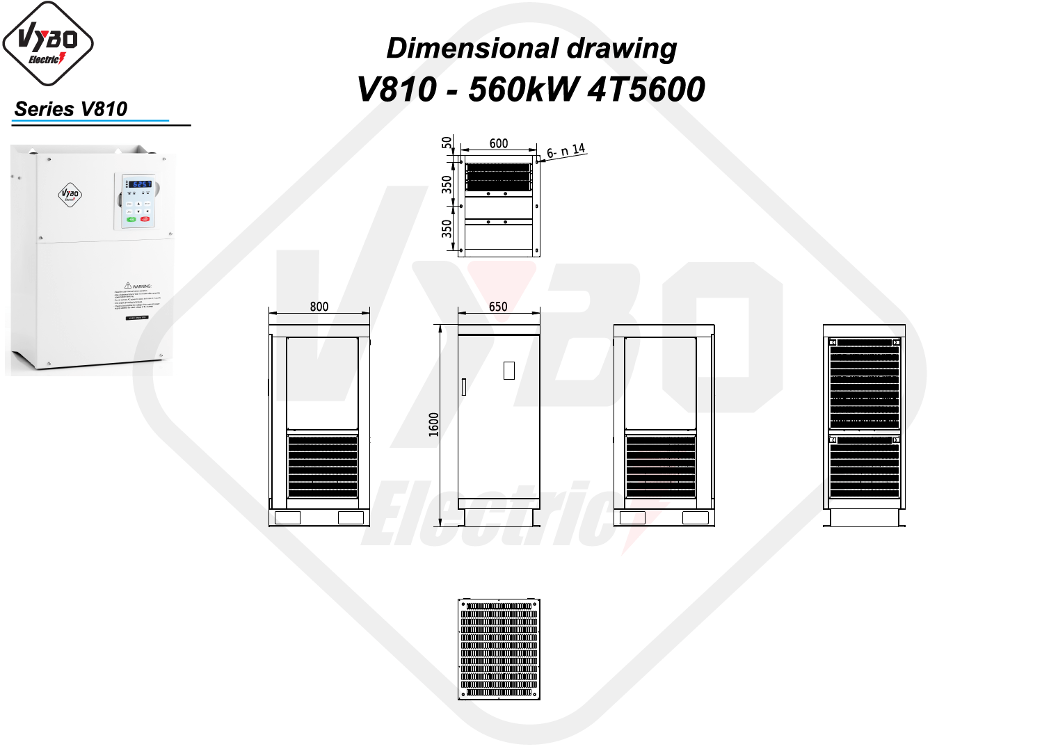 Rysunek wymiarowy V810 4T5600