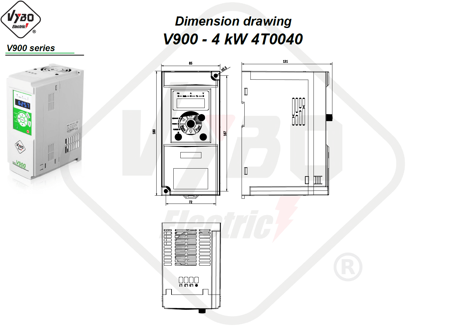 Rysunek wymiarowy 4T0040