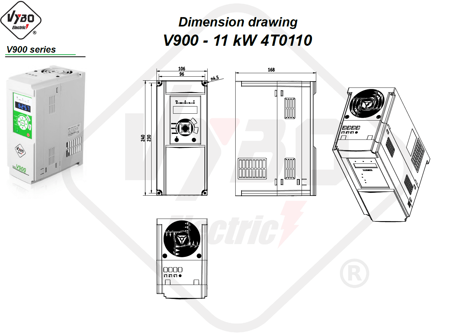 Rysunek wymiarowy 4T0110