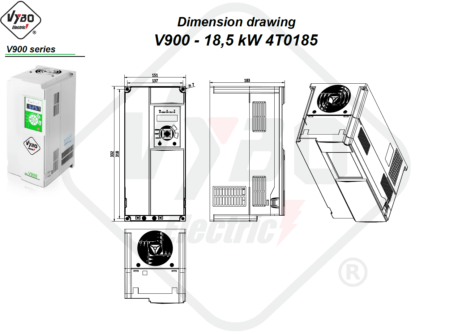 Rysunek wymiarowy 4T0185