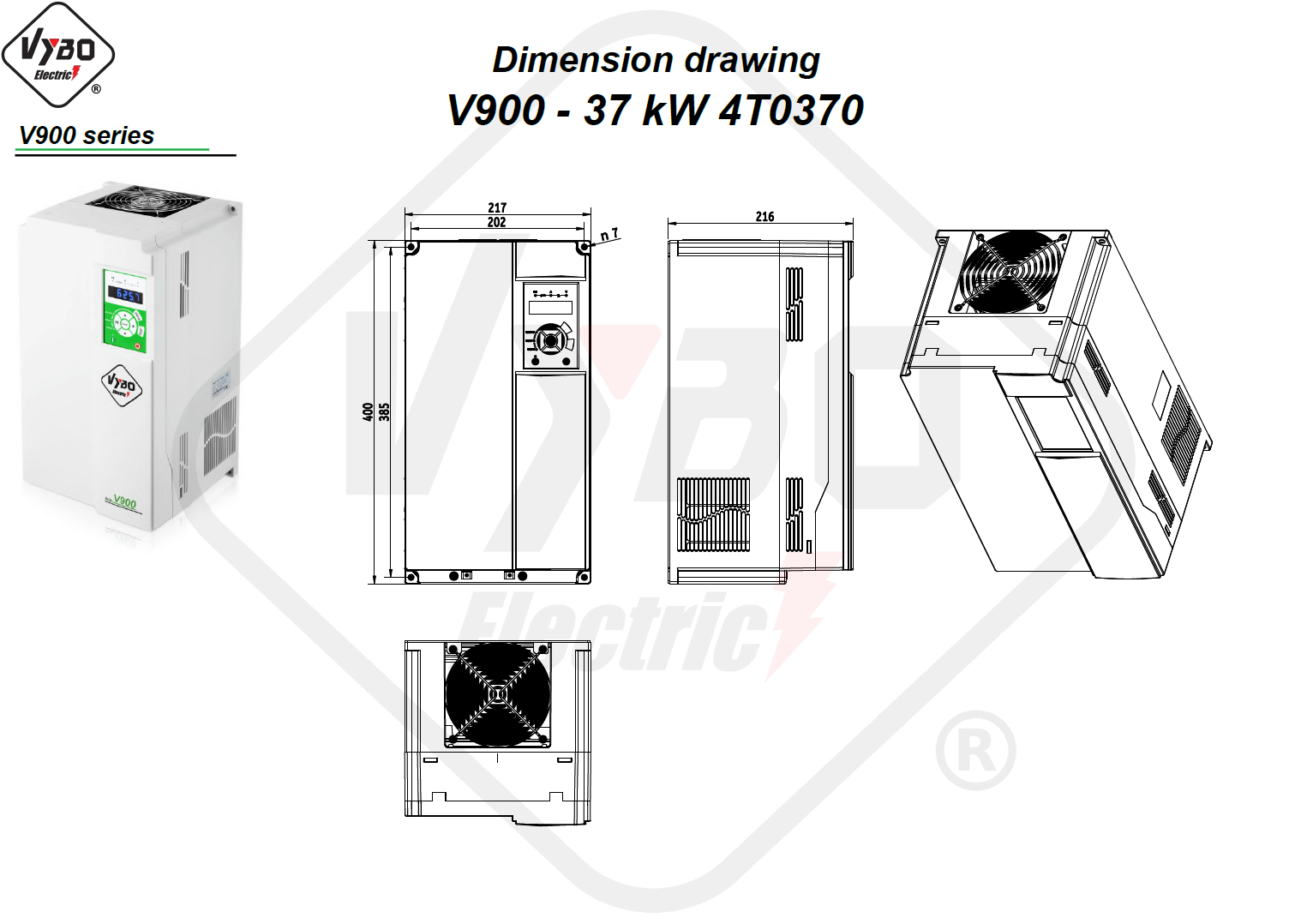 Rysunek wymiarowy 4T0370