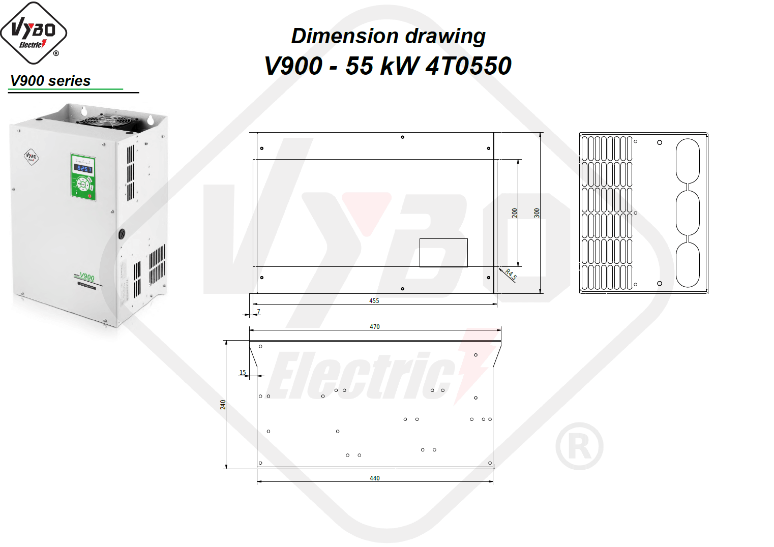 Rysunek wymiarowy 4T0550