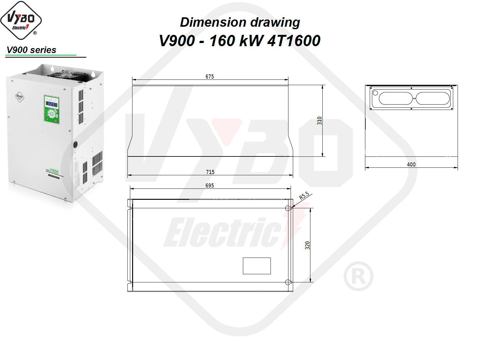 Rysunek wymiarowy 4T1600