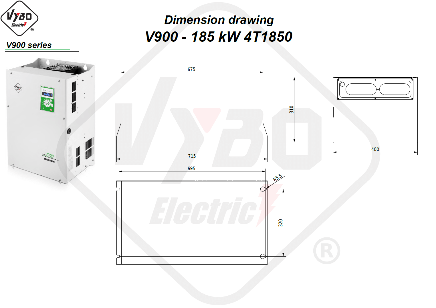 Rysunek wymiarowy 4T1850