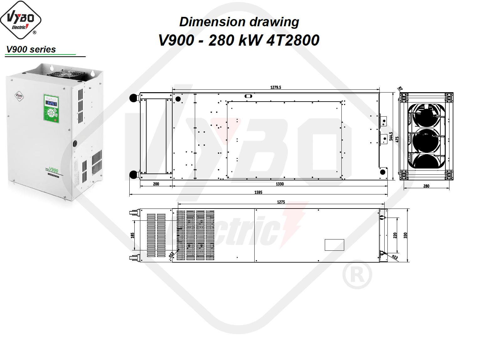 Rysunek wymiarowy 4T2800