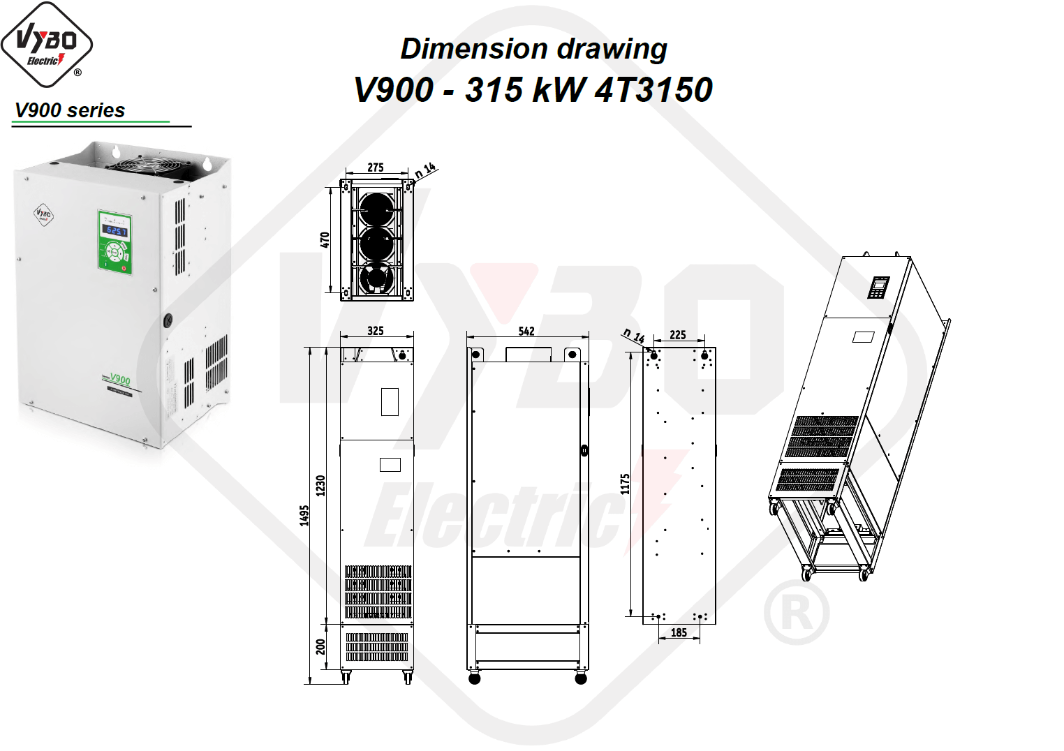 Rysunek wymiarowy 4T3150