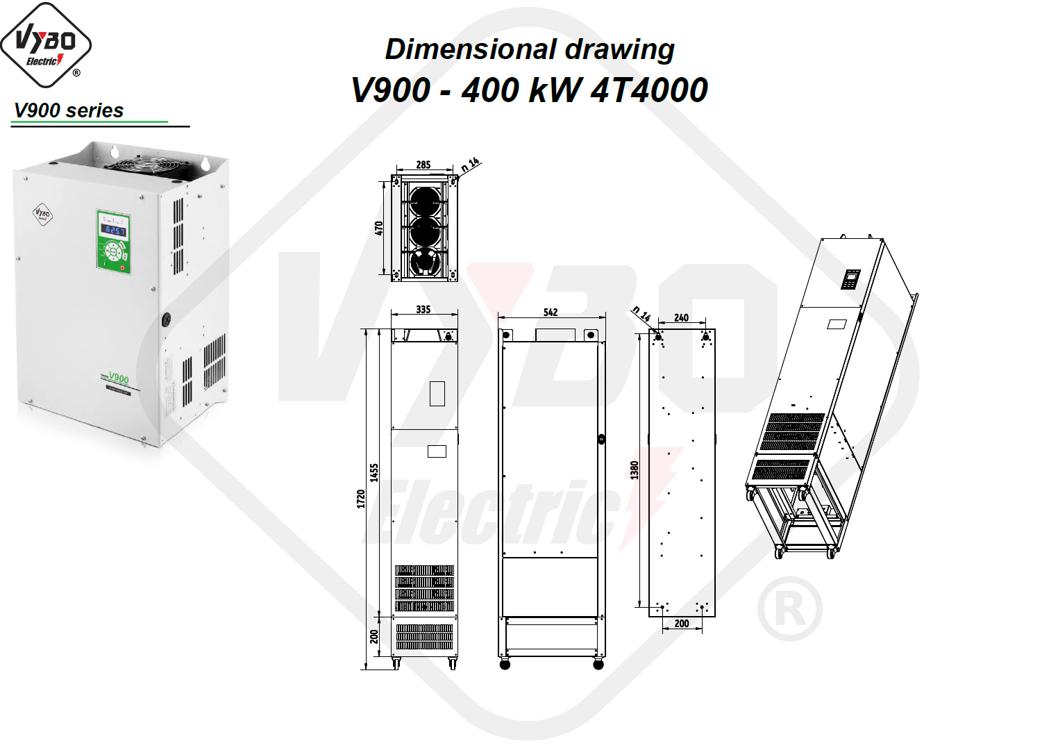 Rysunek wymiarowy 4T4000