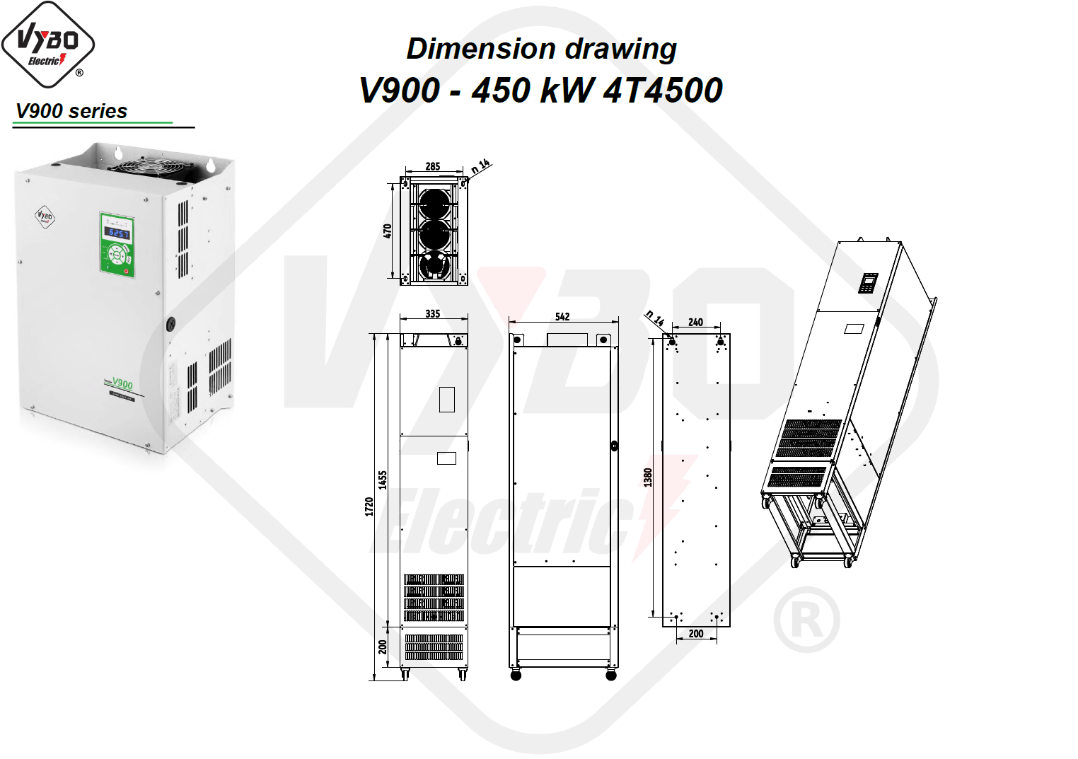 Rysunek wymiarowy 4T4500