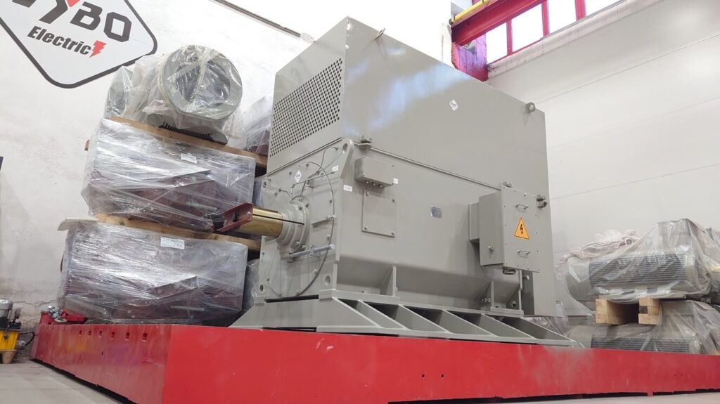 Silnik średniego napięcia z wirnikiem prętowym miedzianym H27R-500/630-8 1250kW do młyna węglowego