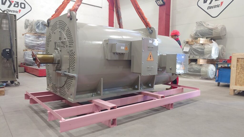 Silnik pierścieniowy IC511 H27R-TB-SR-630-6 o mocy 1400 kW z chłodzeniem rurowym do młyna cementowego